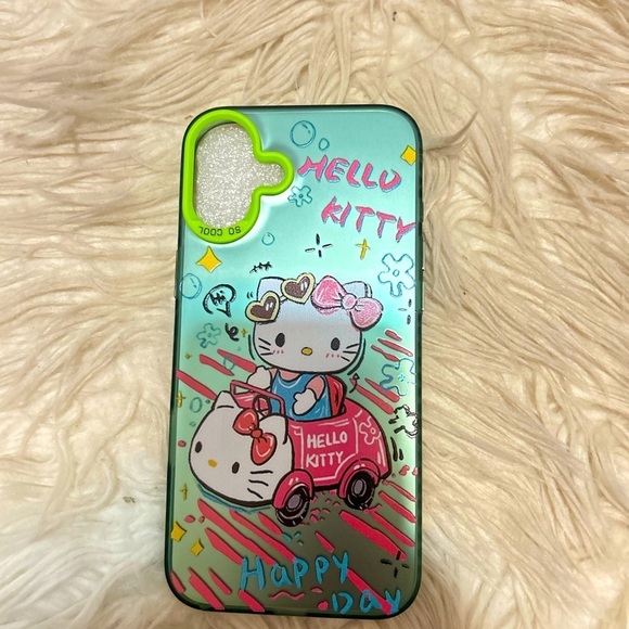 Green Hello Kitty Phone Case - Picture 1 of 1